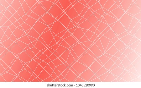 Abstract illustration with an elegant polygonal mesh . Bright background for poster, banner, flyer. Vector illustration. Creative gradient color