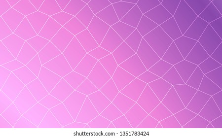 Abstract illustration with an elegant polygonal mesh . Bright background for poster, banner, flyer. Vector illustration. Creative gradient color