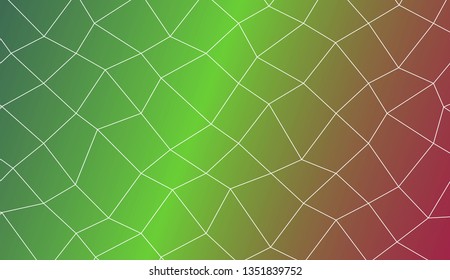 Abstract illustration with an elegant polygonal mesh . Texture for your design. Vector illustration. Creative gradient color