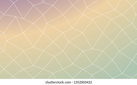 Abstract illustration with an elegant polygonal mesh . Texture for your design. Vector illustration. Creative gradient color