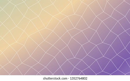 Abstract illustration with an elegant polygonal mesh . Texture for your design. Vector illustration. Creative gradient color