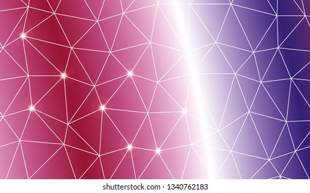 Abstract illustration with an elegant triangles. Design for flyer, wallpaper, presentation, paper. Vector illustration. Creative gradient color