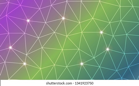 Abstract illustration with an elegant triangles. Design for flyer, wallpaper, presentation, paper. Vector illustration. Creative gradient color