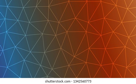 Abstract illustration with an elegant triangles. Design for flyer, wallpaper, presentation, paper. Vector illustration. Creative gradient color
