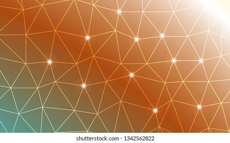 Abstract illustration with an elegant triangles. Design for flyer, wallpaper, presentation, paper. Vector illustration. Creative gradient color