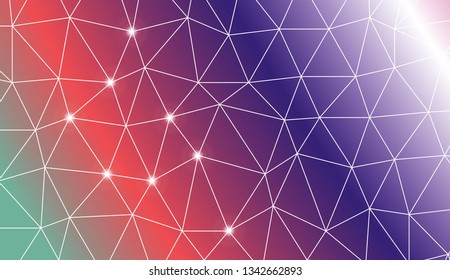 Abstract illustration with an elegant triangles. Design for flyer, wallpaper, presentation, paper. Vector illustration. Creative gradient color
