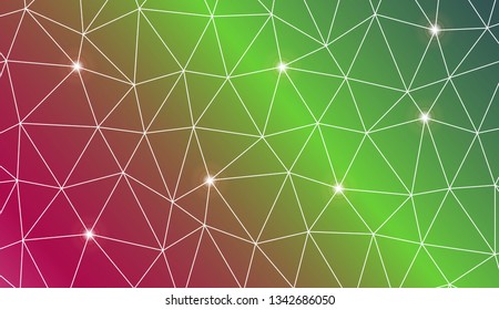 Abstract illustration with an elegant triangles. Design for flyer, wallpaper, presentation, paper. Vector illustration. Creative gradient color