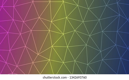 Abstract illustration with an elegant triangles. Design for flyer, wallpaper, presentation, paper. Vector illustration. Creative gradient color