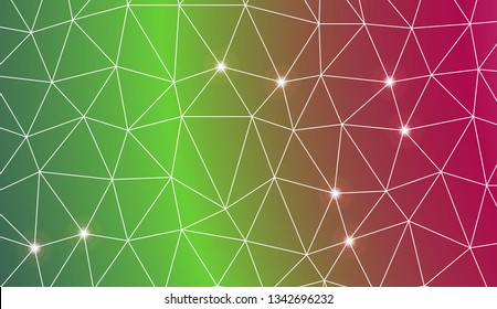 Abstract illustration with an elegant triangles. Design for flyer, wallpaper, presentation, paper. Vector illustration. Creative gradient color