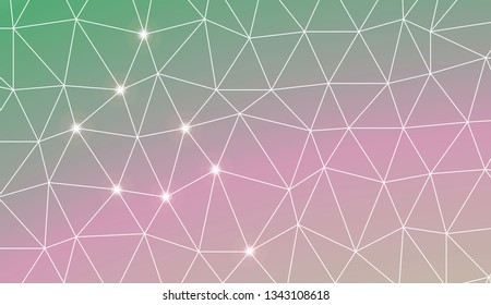 Abstract illustration with an elegant triangles. Design for flyer, wallpaper, presentation, paper. Vector illustration. Creative gradient color