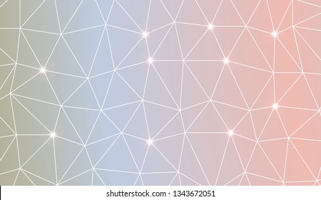 Abstract illustration with an elegant triangles. Design for flyer, wallpaper, presentation, paper. Vector illustration. Creative gradient color