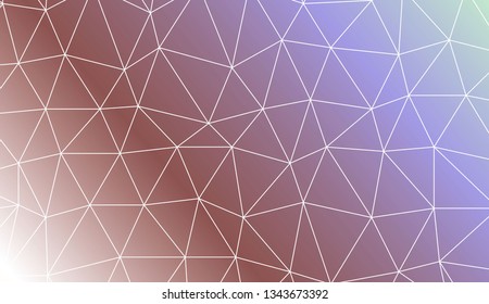 Abstract illustration with an elegant triangles. Design for flyer, wallpaper, presentation, paper. Vector illustration. Creative gradient color