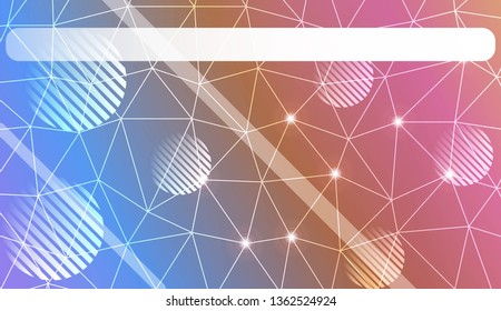 Abstract illustration with an elegant triangles, line, circle, space for text. Bright background for poster, banner, flyer. Vector illustration. Blur Sweet Dreamy Gradient Color Background
