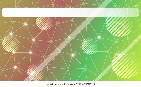 Abstract illustration with an elegant triangles, line, circle, space for text. Bright background for poster, banner, flyer. Vector illustration. Blur Sweet Dreamy Gradient Color Background