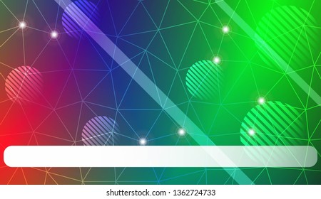 Abstract illustration with an elegant triangles, line, circle, space for text. Bright background for poster, banner, flyer. Vector illustration. Blur Sweet Dreamy Gradient Color Background