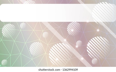 Abstract illustration with an elegant triangles, line, circle, space for text. Bright background for poster, banner, flyer. Vector illustration. Blur Sweet Dreamy Gradient Color Background