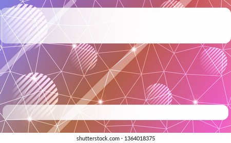 Abstract illustration with an elegant triangles, line, circle, space for text. Bright background for poster, banner, flyer. Vector illustration. Blur Sweet Dreamy Gradient Color Background