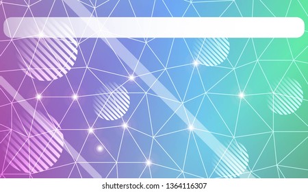 Abstract illustration with an elegant triangles, line, circle, space for text. Bright background for poster, banner, flyer. Vector illustration. Blur Sweet Dreamy Gradient Color Background
