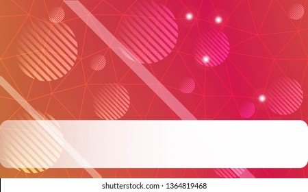 Abstract illustration with an elegant triangles, line, circle, space for text. Bright background for poster, banner, flyer. Vector illustration. Blur Sweet Dreamy Gradient Color Background