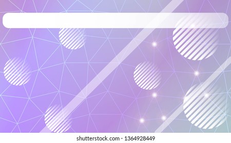 Abstract illustration with an elegant triangles, line, circle, space for text. Bright background for poster, banner, flyer. Vector illustration. Blur Sweet Dreamy Gradient Color Background