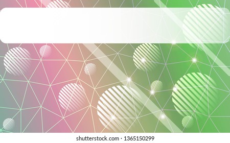 Abstract illustration with an elegant triangles, line, circle, space for text. Bright background for poster, banner, flyer. Vector illustration. Blur Sweet Dreamy Gradient Color Background