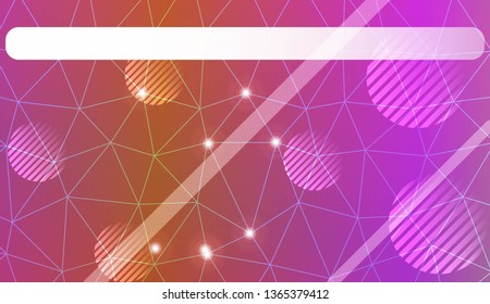 Abstract illustration with an elegant triangles, line, circle, space for text. Bright background for poster, banner, flyer. Vector illustration. Blur Sweet Dreamy Gradient Color Background