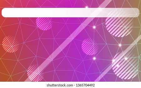 Abstract illustration with an elegant triangles, line, circle, space for text. Bright background for poster, banner, flyer. Vector illustration. Blur Sweet Dreamy Gradient Color Background