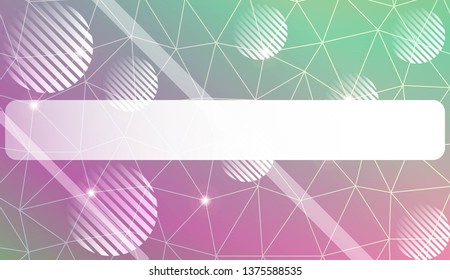 Abstract illustration with an elegant triangles, line, circle, space for text. Bright background for poster, banner, flyer. Vector illustration. Blur Sweet Dreamy Gradient Color Background
