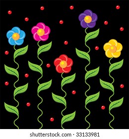 abstract illustration of the floral fringe