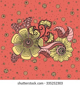 Abstract Illustration Floral Pattern