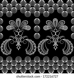 Abstract Illustration Floral Seamless Pattern
