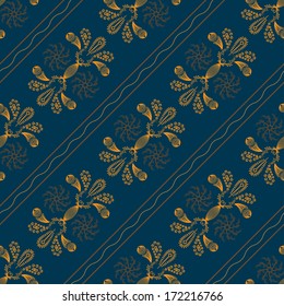 Abstract Illustration Floral Seamless Pattern