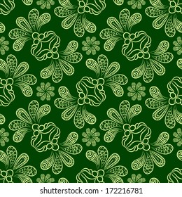 Abstract Illustration Floral Seamless Pattern