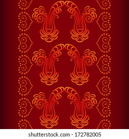 Abstract Illustration Floral Seamless Pattern