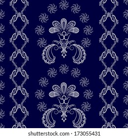 Abstract Illustration Floral Seamless Pattern