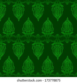 Abstract Illustration Floral Seamless Pattern