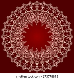 Abstract Illustration Floral Seamless Pattern