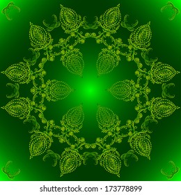 Abstract Illustration Floral Seamless Pattern