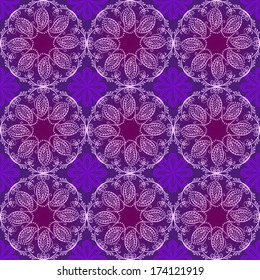 Abstract Illustration Floral Seamless Pattern