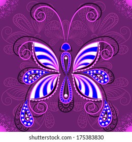 Abstract Illustration Floral Seamless Pattern