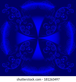 Abstract Illustration Floral Seamless Pattern