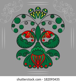 Abstract Illustration Floral Seamless Pattern