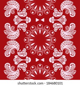 Abstract Illustration Floral Seamless Pattern