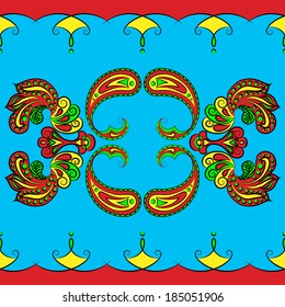 Abstract Illustration Floral Seamless Pattern