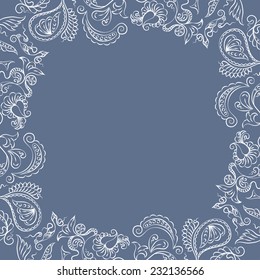 Abstract Illustration Floral Seamless Pattern;