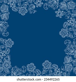 Abstract Illustration Floral Seamless Pattern 