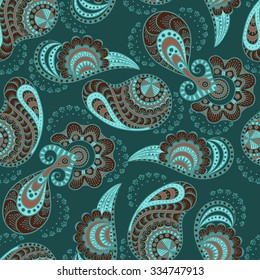 Abstract Illustration Floral Seamless Pattern