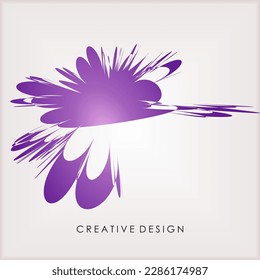 
abstract illustration in the form of a dark purple explosion that is elegant and unique