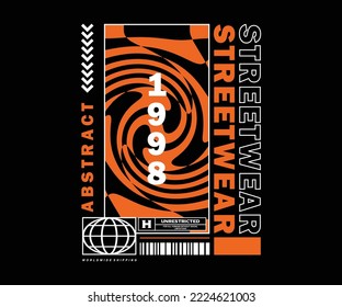 Abstract illustration futuristic 1998 Poster t shirt design, vector graphic, typographic poster or tshirts street wear and Urban style