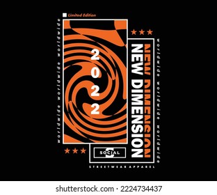 Abstract illustration futuristic 2022 Poster t shirt design, vector graphic, typographic poster or tshirts street wear and Urban style